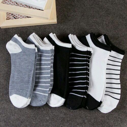 Men's Cotton Ankle Socks – Pack of 6 Pairs