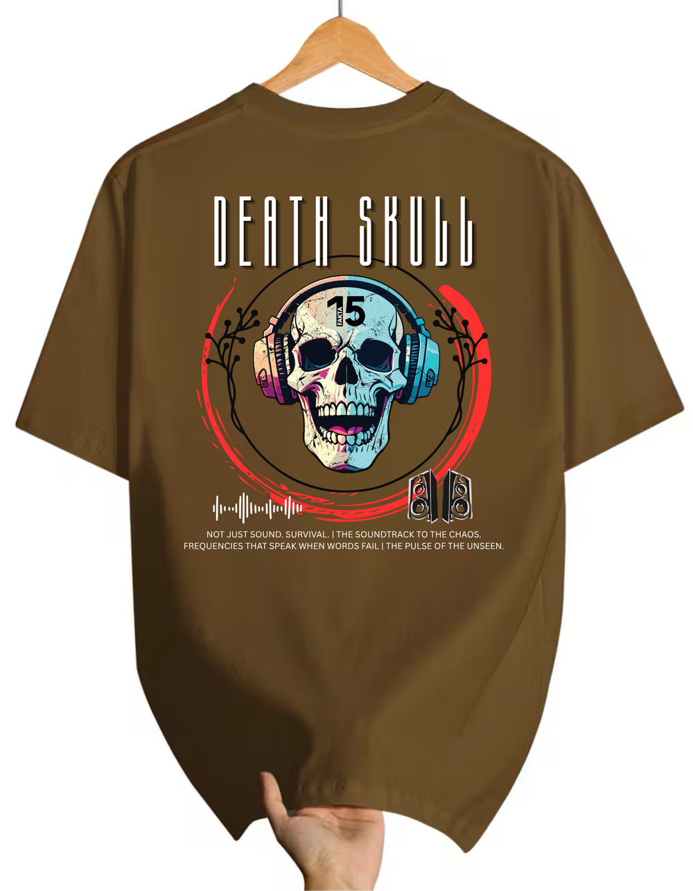Death Skull Graphic Oversized T-Shirt