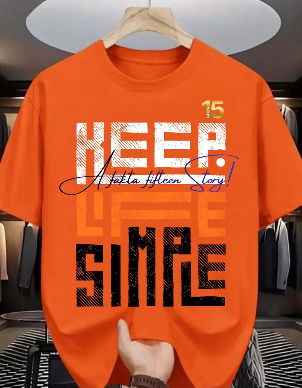 Keep It Simple Graphic Oversized T-Shirt