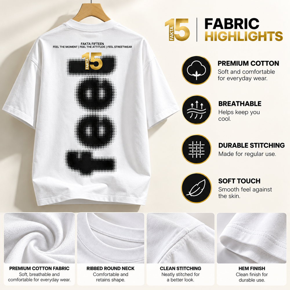 FAKTA 15 Streetwear Graphic T-Shirt