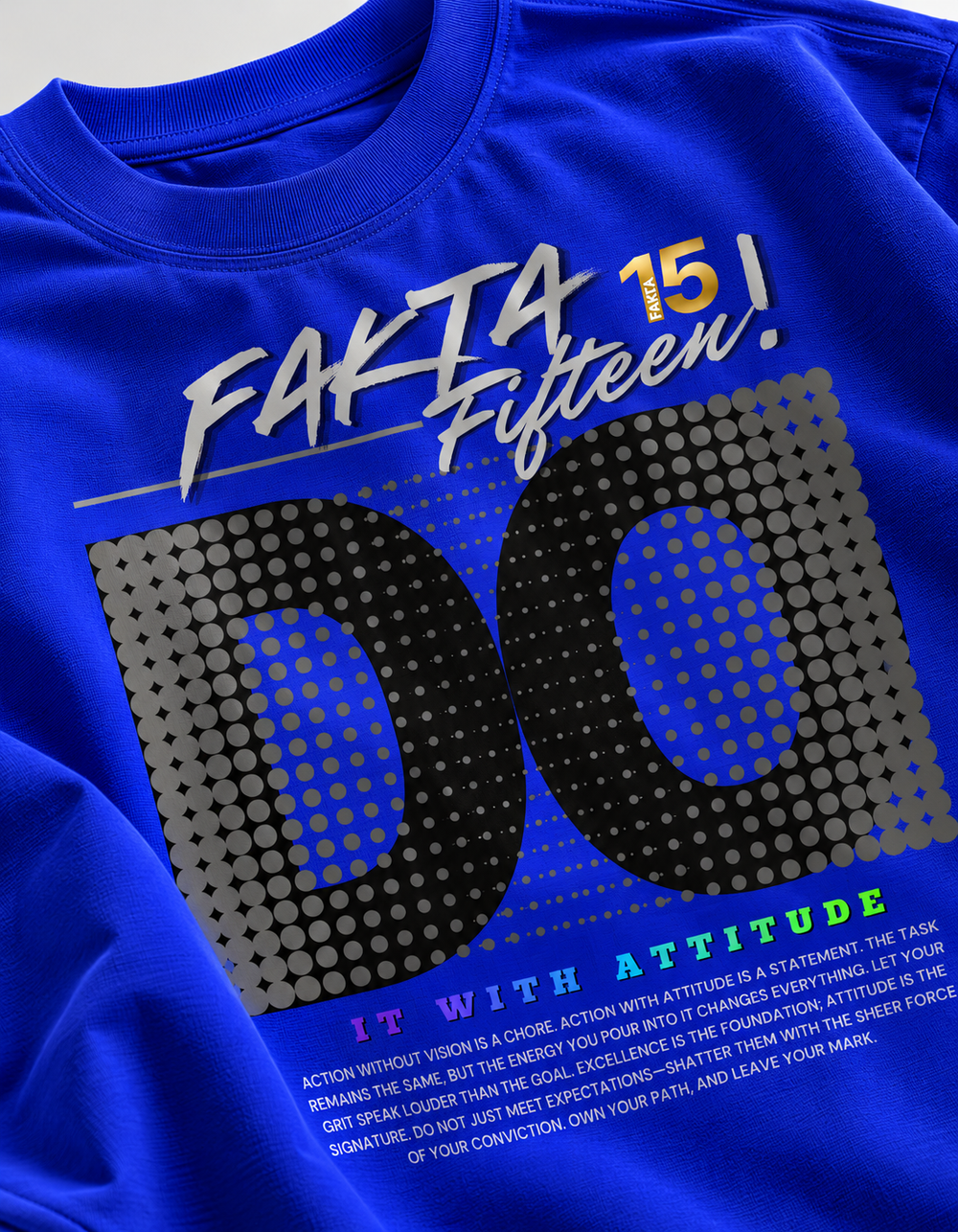 Fakta Fifteen Graphic Oversized T-Shirt